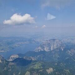 Flugwegposition um 10:11:00: Aufgenommen in der Nähe von Gemeinde Ebensee, 4802 Ebensee, Österreich in 2629 Meter